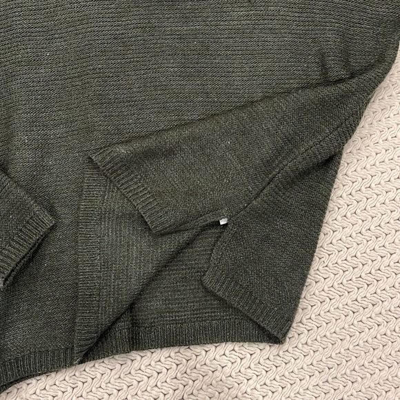 URBAN PLANET - Acrylic Cowl-Neck Sweater - Dark Forest Green (size small) - Picture 3 of 7